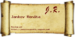 Jankov Renáta névjegykártya