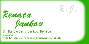 renata jankov business card