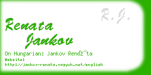 renata jankov business card